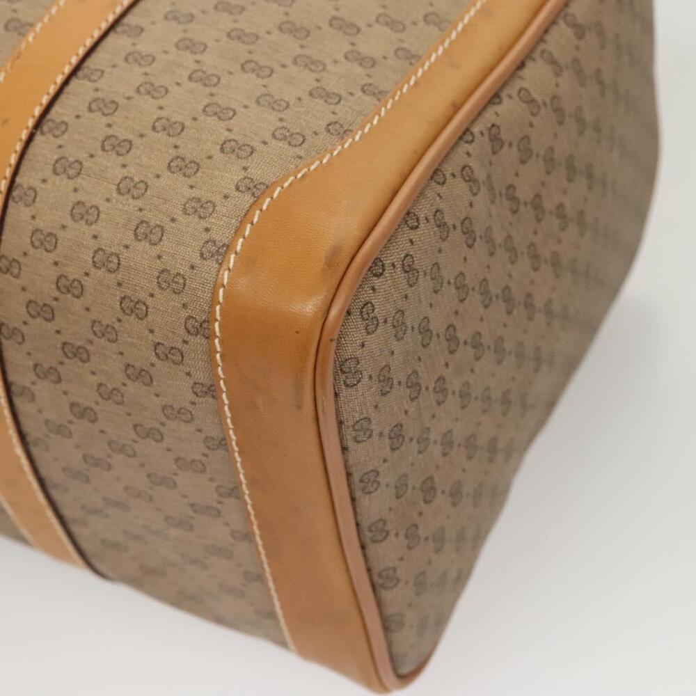 GUCCI Micro GG Supreme Hand Bag Pvc Beige Gold - Picture 13 of 16
